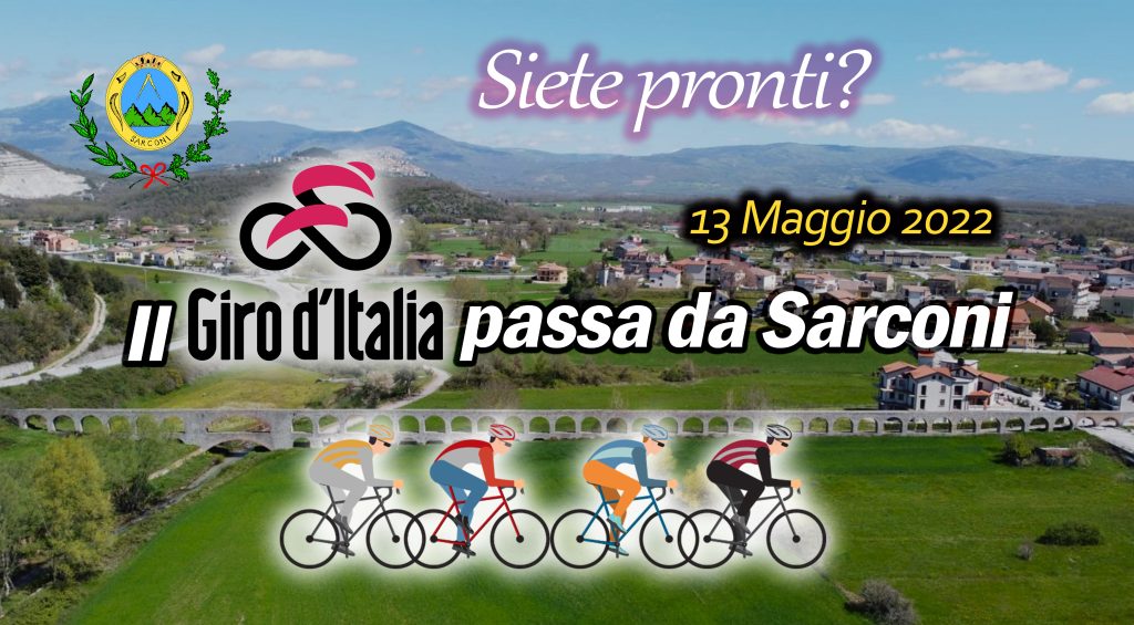 Il Giro d’Italia transiterà venerdì 13 maggio in Val d’Agri accarezzando Sarconi