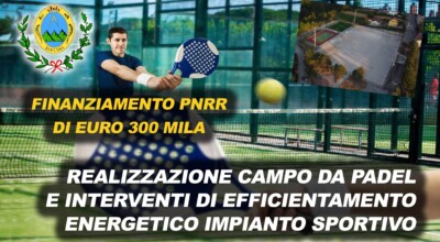 Pnrr, 300mila euro per lo sport a Sarconi