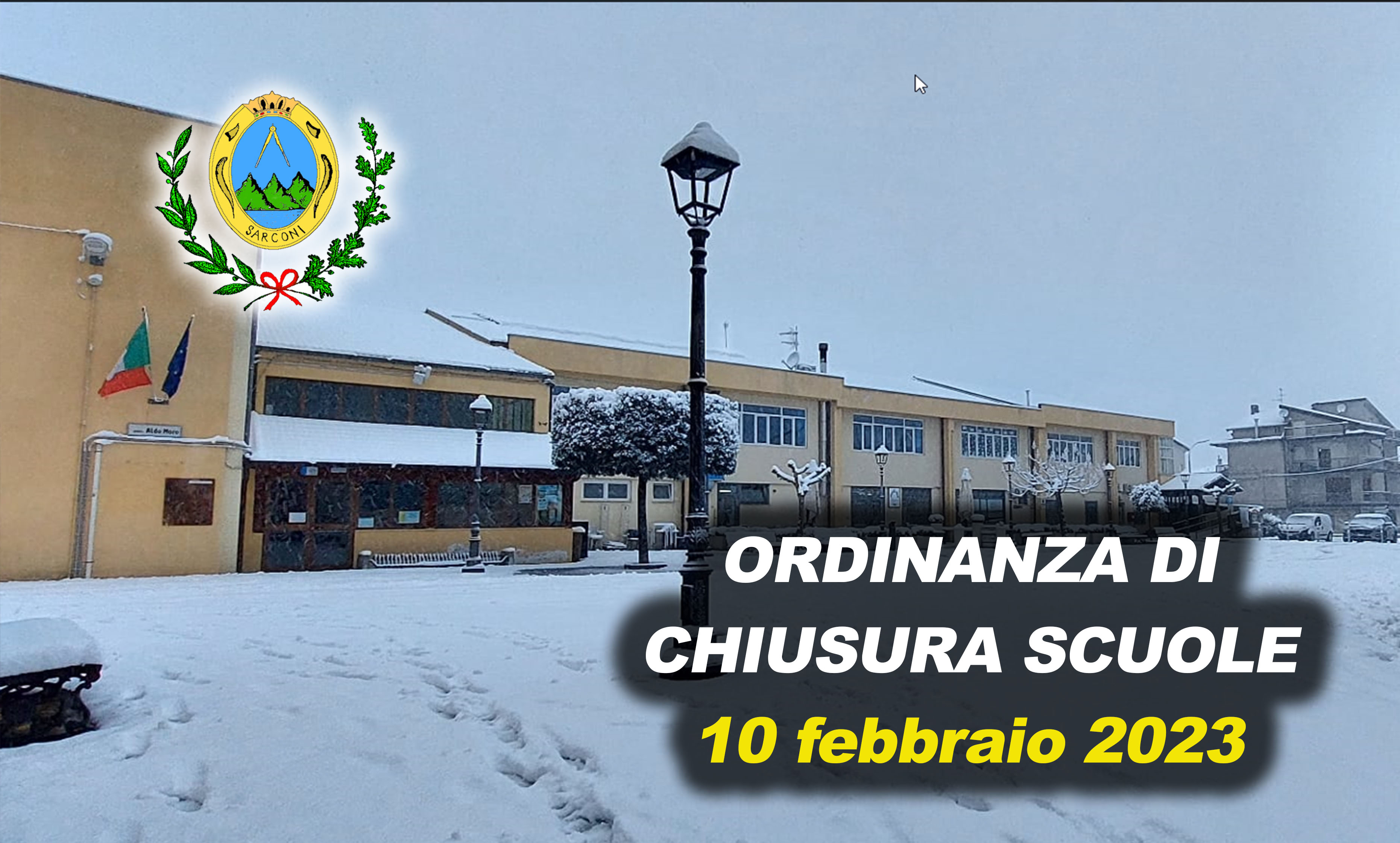 10 febbraio – Ordinanza di chiusura scuole